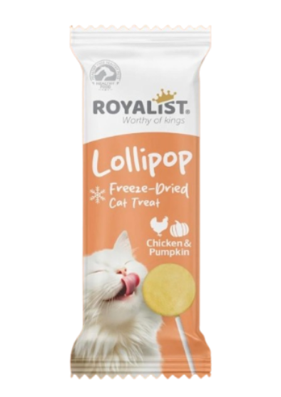 Picture of Royalist Lollipop Cat Treat chicken and pumpkin 12 psc
