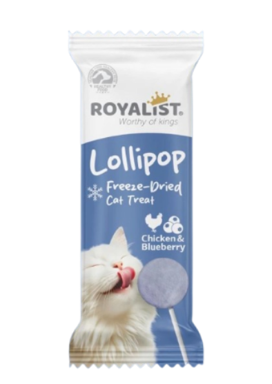 Picture of Royalist Lollipop Cat Treat Chicken and blueberry 12 Psc