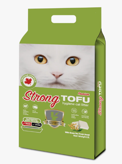 Picture of Green Tea Strong Tofu Premium Cat Litter 6L