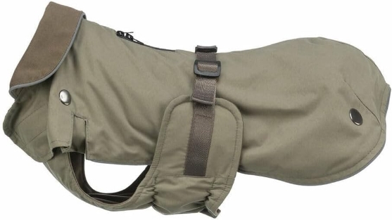 Picture of Trixie Hermy Dog Coat Peach Olive Green S
