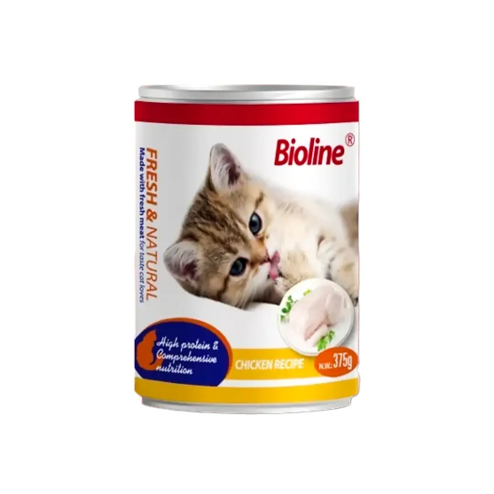 Picture of Bioline Cat Chicken Recipe 375g (12/pack)  