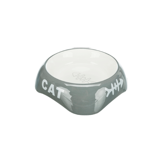 Picture of Trixie Fish Bone cat bowl, ceramic 200ml / 13cm