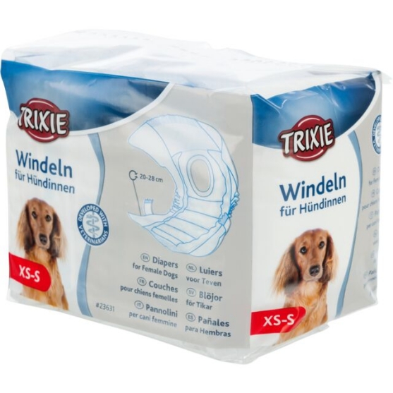 Picture of Trixie Diapers for female dogs, XS (12 /pack)