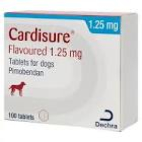 Picture of Cardisure Flavoured 1.25 mg Tablets for Dogs (100 Tablets)