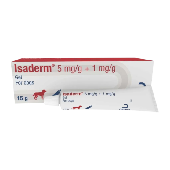 Picture of Isaderm 5 mg/g + 1 mg/g Topical Gel for Dogs (15g)