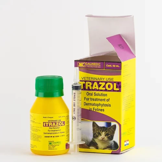 Picture of Itrazol 10mg/mL Oral Solution for Cats (52mL)