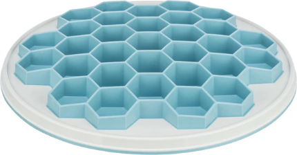 Picture of Trixie Hive Slow Feeding plate, ø 30 cm, grey/blue
