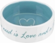 Picture of Trixie  Home Ceramic bowl, 0.3 l/ø 12 cm,(cream/petrol)