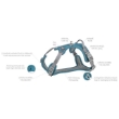 Picture of Trixie Premium active harness petrol blue   (M: 49–69 cm/20 mm)