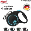 Picture of Trixie flexi BLACK DESIGN Tape Lead M Blue