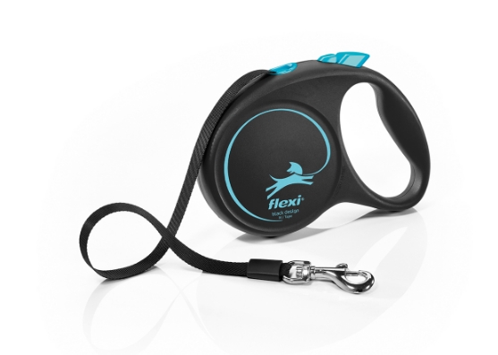 Picture of Trixie flexi BLACK DESIGN Tape Lead -L  Blue 