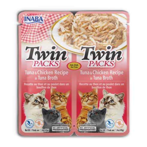 Inaba Twin Packs Tuna & Chicken Recipe in Tuna Broth (6/pack) | CATS | Cat Treats & Toys | Cat Treats