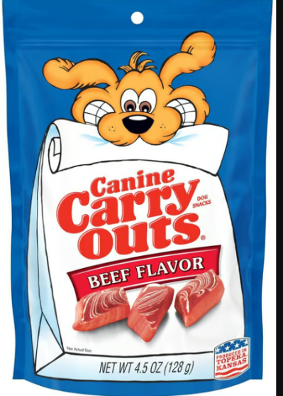 Picture of Canine Carry Outs Beef Flavor Dog Treats Bag (4.5 oz)