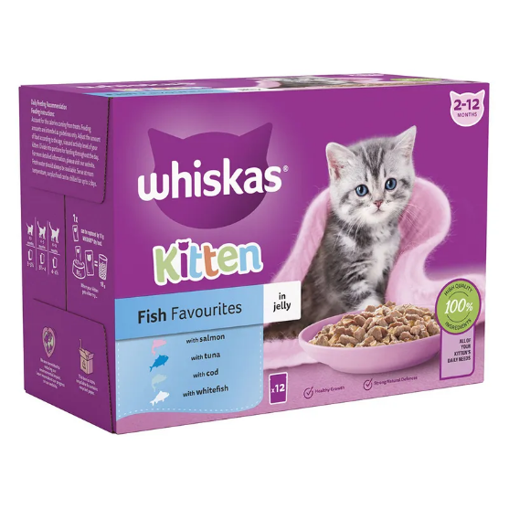 Picture of Whiskas fish favourites  Jelly 85g(12/pack)    