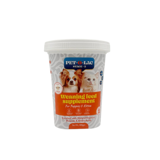 Picture of Ektek Pet-O-Lac Stage-2 Weaning Supplement for Puppies & Kittens (400 gm)