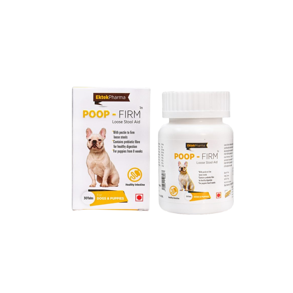 Ektek Poop-firm Loose Stool Aid 30 Tablet | DOGS | Health & Wellness | Dog Supplements & Remedies