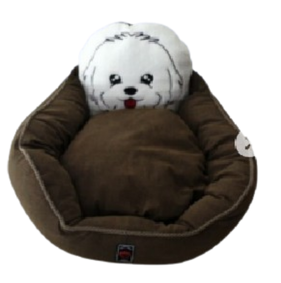 Picture of  Furry Oval small Dog/cat Bed    