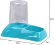 Picture of Pet Cat & Dog Dry Food & Water Feeder Dispenser Station 3L (Cyan)