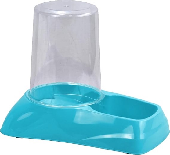 Picture of Pet Cat & Dog Dry Food & Water Feeder Dispenser Station 3L (Cyan)
