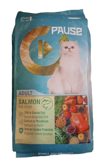Picture of Pause cat food salmon 15KG