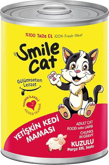 Picture of Smile Cat  wet cat food in a lamb  400g (12/pack)
