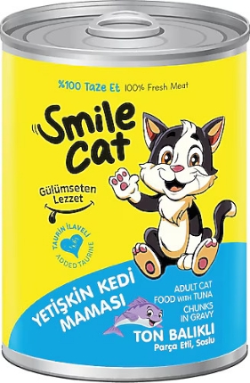 Picture of Smile Cat  wet cat food in  Tuna Chunks in Gravy 400g (12/pack)