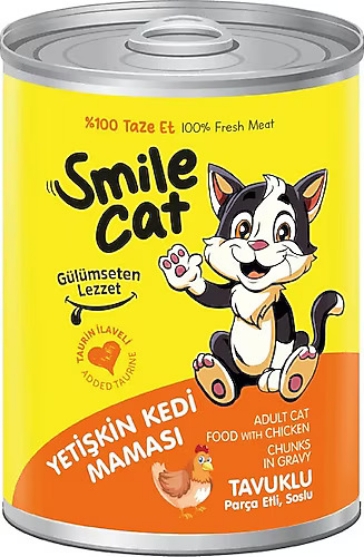 Picture of Smile Cat  wet cat food in a chicken chunks in gravy 400g (12/pack)