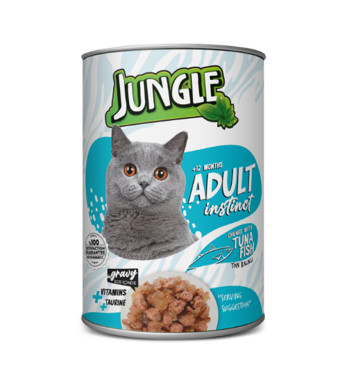 Picture of  Jungle Adult Instinct  chunks of tuna fish in gravy 415gm (12/Pac)