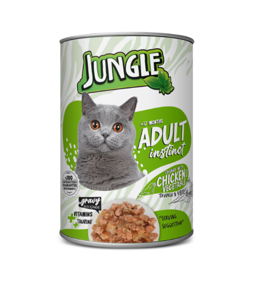 Picture of  Jungle Adult s Instinct Chicken & Vegetable-in-gravy 415gm  (12/pack)