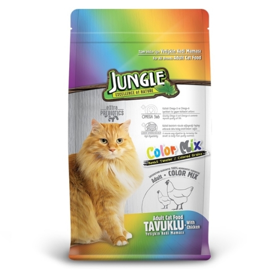 Picture of Jungle Excellence of Nature Color Mix Adult Cat Food  15kg