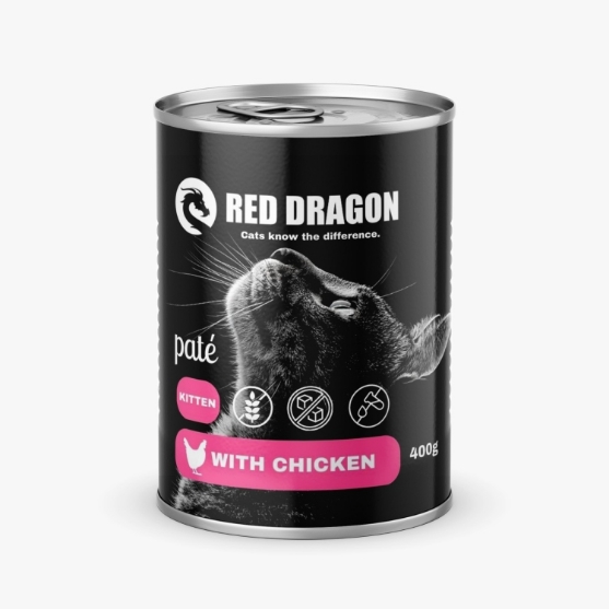 Picture of Red Dragon Kitten Chicken Pâté   400g (12/Pac)