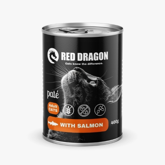 Picture of Red Dragon Adult cat Salmon Paté 400g (12/pack)