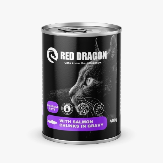 Picture of Red Dragon "Salmon Chunks in Gravy 400g (12/pack)