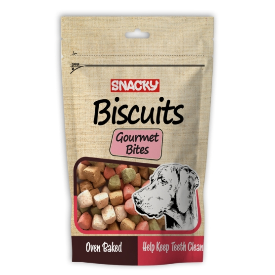 Picture of  Snacky Biscuits Gourmet Bites  oven-baked  Treats 200g