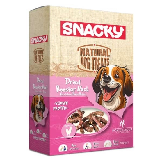 Picture of Snacky Natural Dog Treats  Dried Rooster Neck 100g