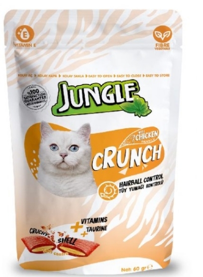 Picture of Jungle Crunch Hairball Control Cat Treats with Chicken (60g)