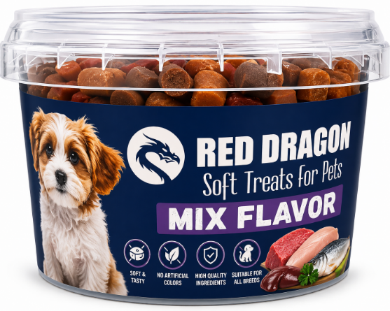 Picture of  Red Dragon mix flavor Soft Treats for Pet (500g)