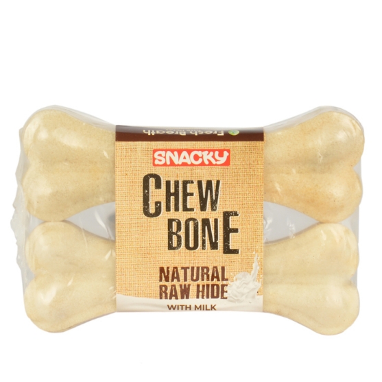 Picture of Snacky Natural Chew Bone with milk  (12.5cm)