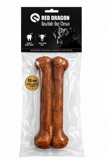 Picture of Red Dragon Rawhide Dog smoked  beef Chews (15 cm)
