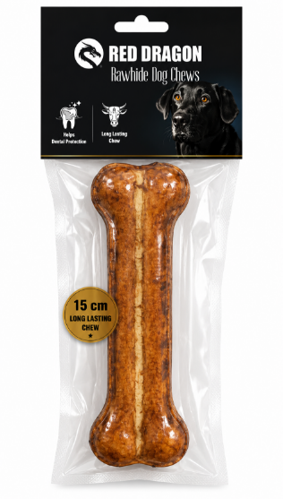 Picture of Red Dragon Rawhide Dog smoked  beef Chews  (15 cm)