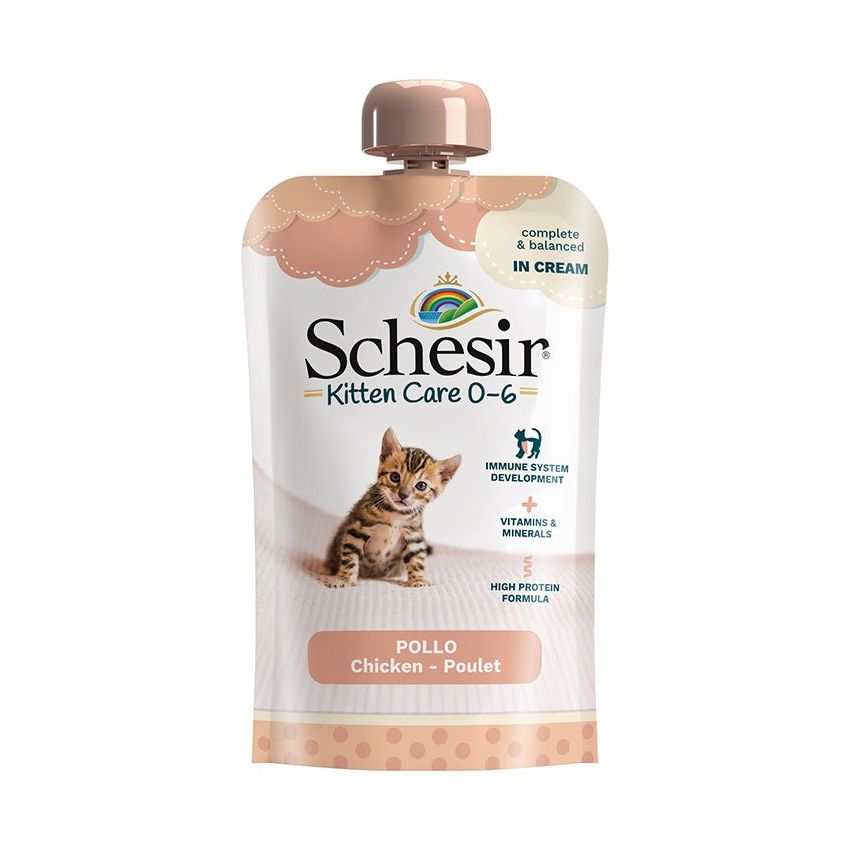 Schesir Kitten Chicken in Cream 150g (Pac/3) | CATS | Cat Food | Wet Food | kitten