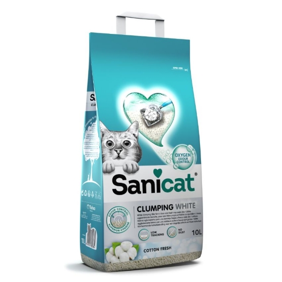 Picture of Clumping White Cotton Fresh Cat Litter 20L