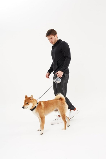 Picture of Retractable Dog Leash with LED Light, Treat Container & Water Bowl