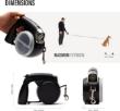 Picture of Retractable Dog Leash with LED Light, Treat Container & Water Bowl