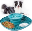 Picture of  AiQInu 2-in-1 Dog Lick Mat and Collapsible Water Bowl Se