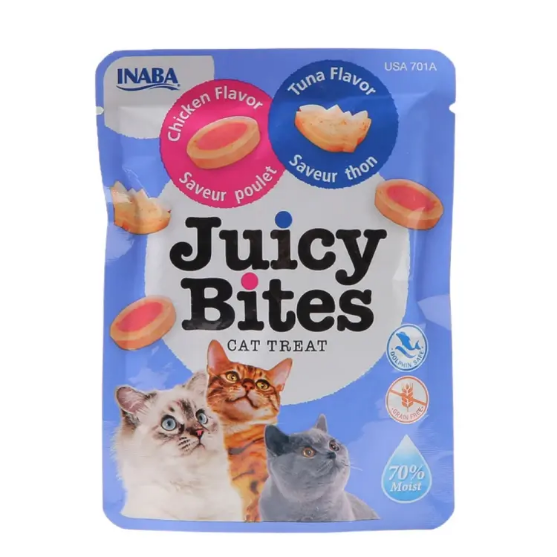 Picture of Inaba Juicy Bites Cat Treats chicken and tasty tuna Flavor
