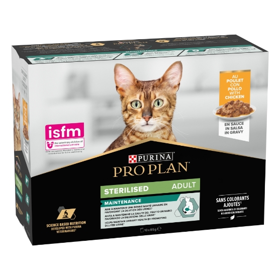 Picture of Pro Plan Sterilized Adult Chicken in Gravy 10x85 g  