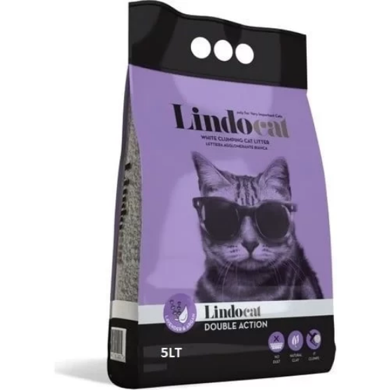 Picture of Lindocat   Double Action Lavender-scented white clumping litter with argan oil 5  Litter 