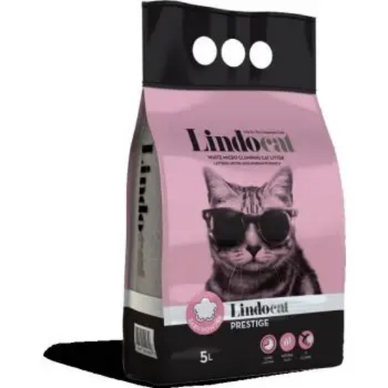 Picture of Lindocat   Prestige White clumping litter with a baby powder scent 5 Litter 