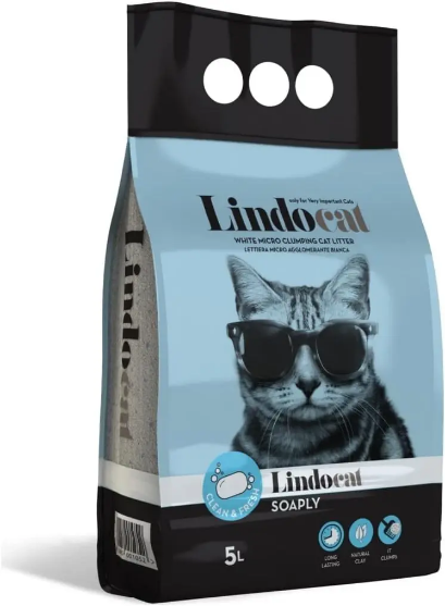 Picture of Lindocat Soaply Scented Clumping Cat Litter 5L